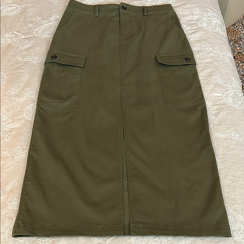Jason Wu Dark Green Pencil Skirt